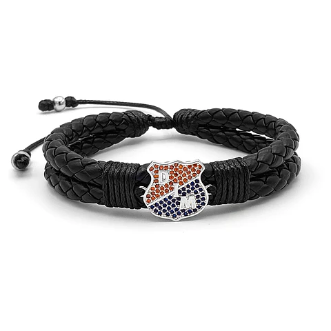 Pulsera Deportivo Independiente Medellín Cuero Trenzado