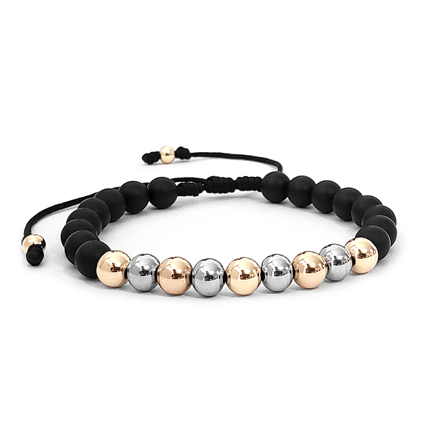 Pulsera Piedra Ónix Oro Laminado 18K 1