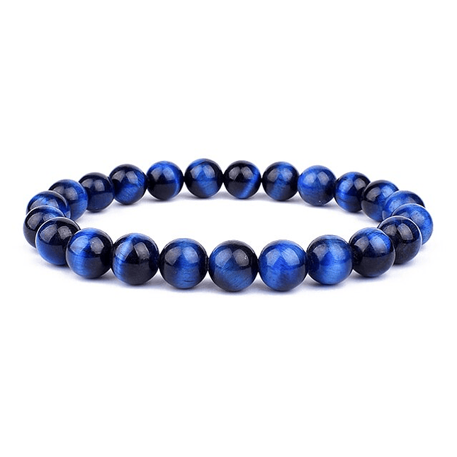 Pulsera Piedra Ojo de Tigre Colores 8mm 1