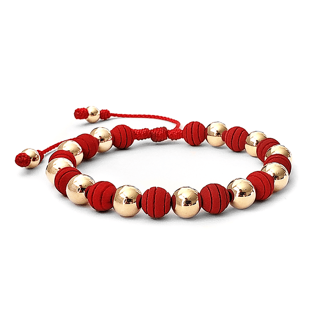 Pulsera con Neopreno Oro Laminado 18K 2