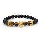 Pulsera Lobo con Coronas Piedras Naturales - Miniatura 1