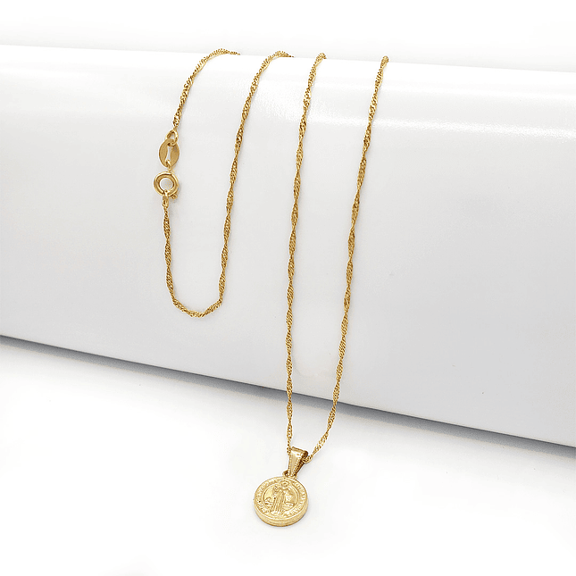 Cadena San Benito de Abad Oro Laminado 18k 1