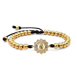 Pulsera Virgen Guadalupe Acero
