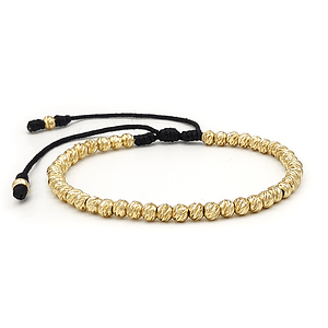 Pulsera Oro Laminado Diamantado 18k (4mm)