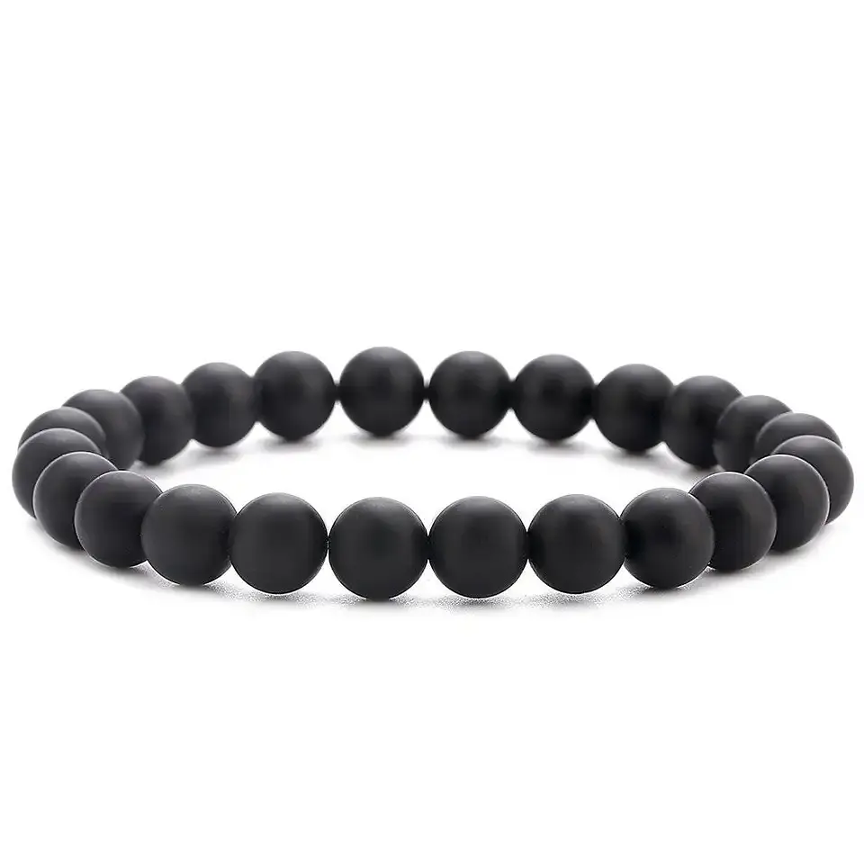 Pulsera Piedra Ónix Mate 8mm 1