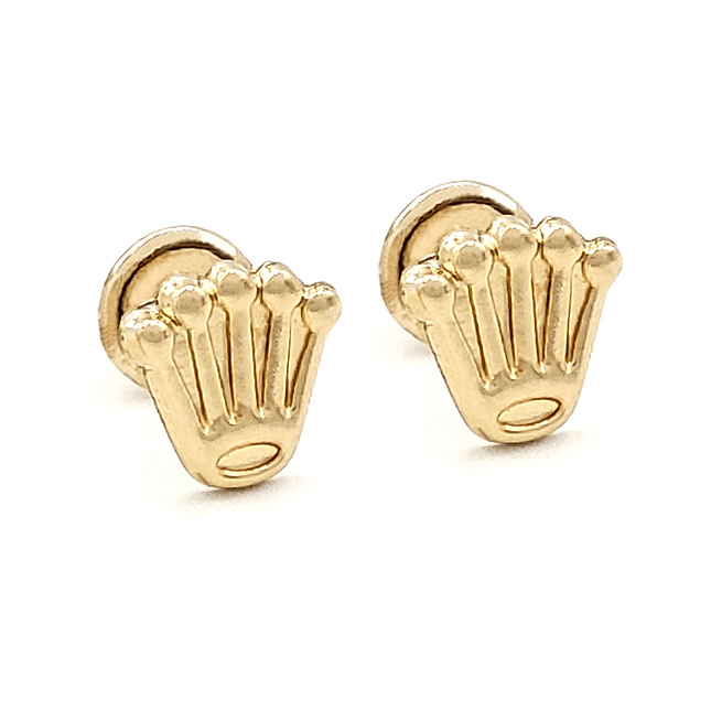 Topos Aretes Coronas Oro Laminado 18k 1