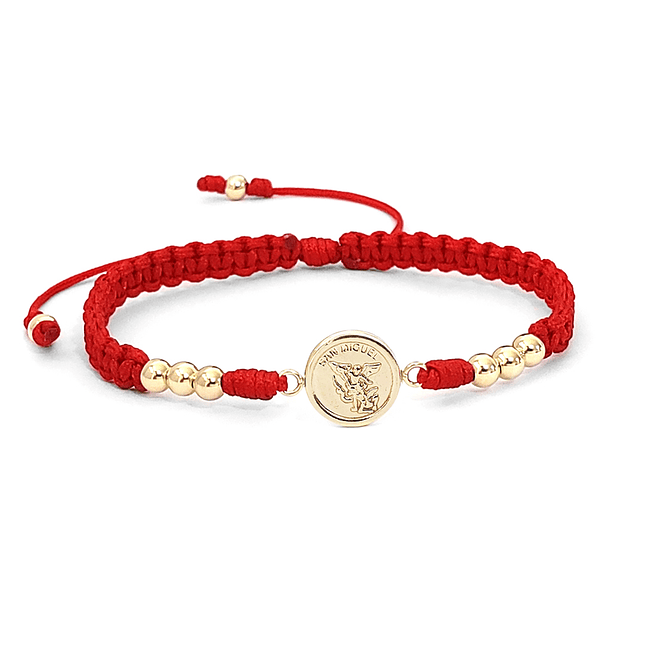 Pulsera San Miguel Arcángel Oro Laminado 18k 1