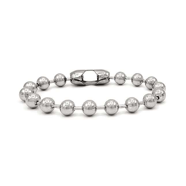 Pulsera de Cadena Militar Acero 2