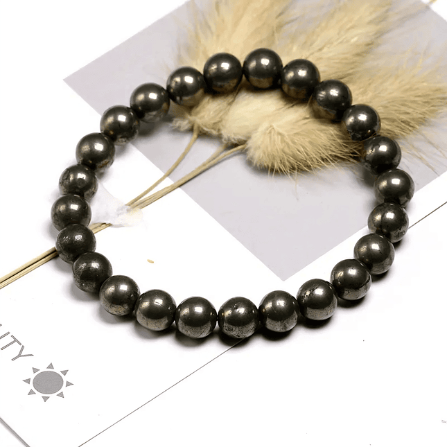 Pulsera con Piedra Pirita Natural Abundancia 5