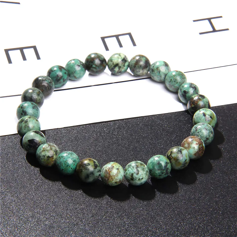 Pulsera Piedra Turquesa Africana 8mm 2
