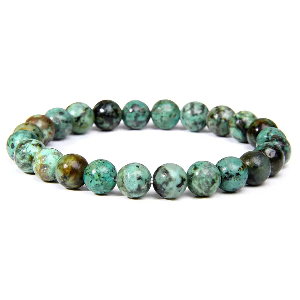 Pulsera Piedra Turquesa Africana 8mm 1