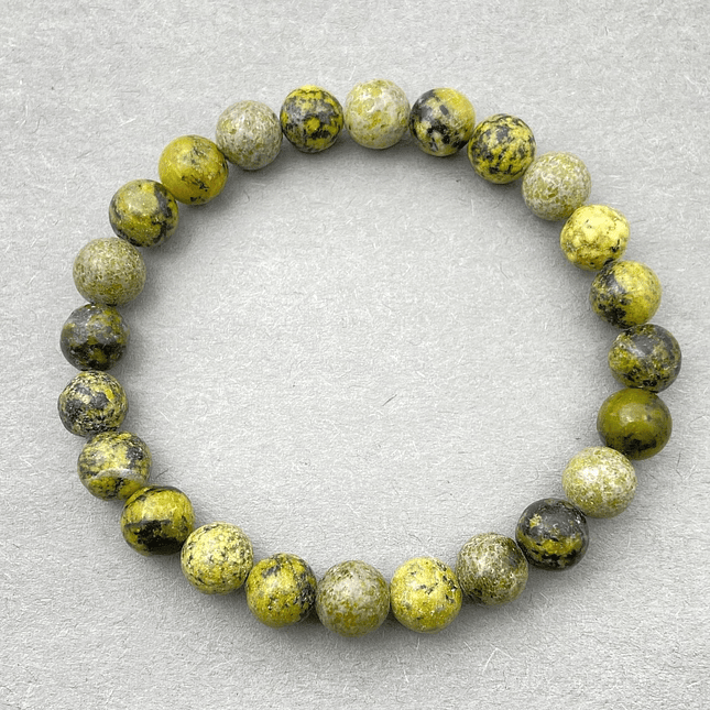 Pulsera con Piedra Serpentina 8mm 2
