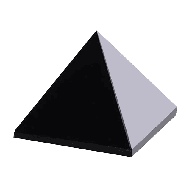 Pirámide de Piedra Obsidiana Negra 1