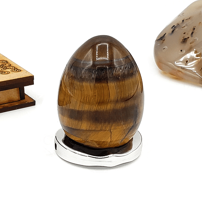 Huevo Yoni Piedra Ojo de Tigre 1