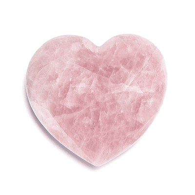 Corazón de Cuarzo Rosado Piedra del Amor