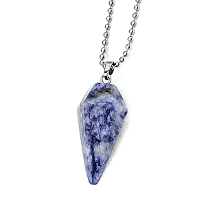 Cadena con Pendulo Piedra Sodalita