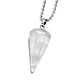 Collar Péndulo Cuarzo Cristal Cadena Acero Inoxidable - Miniatura 1