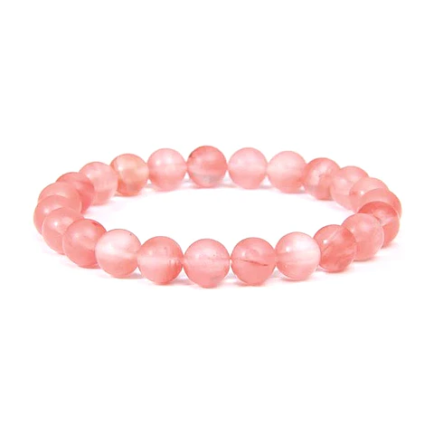Pulsera Piedra Cuarzo Cherry 8mm