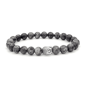 Pulsera Buda Piedra Espectrolita 8mm