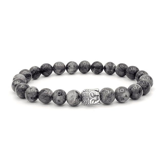 Pulsera Buda Piedra Espectrolita 8mm 1
