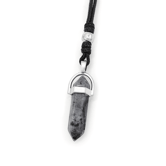 Collar Péndulo Piedra Espectrolita 1