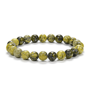 Pulsera con Piedra Serpentina 8mm