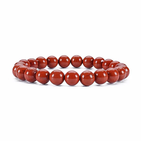 Pulsera Piedra Natural Jaspe Rojo 8mm
