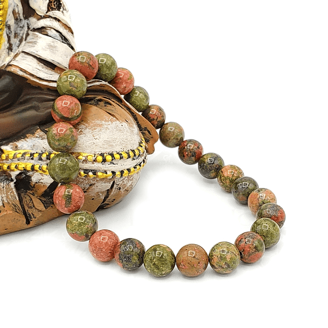 Pulsera Piedra Unakita 8mm 2