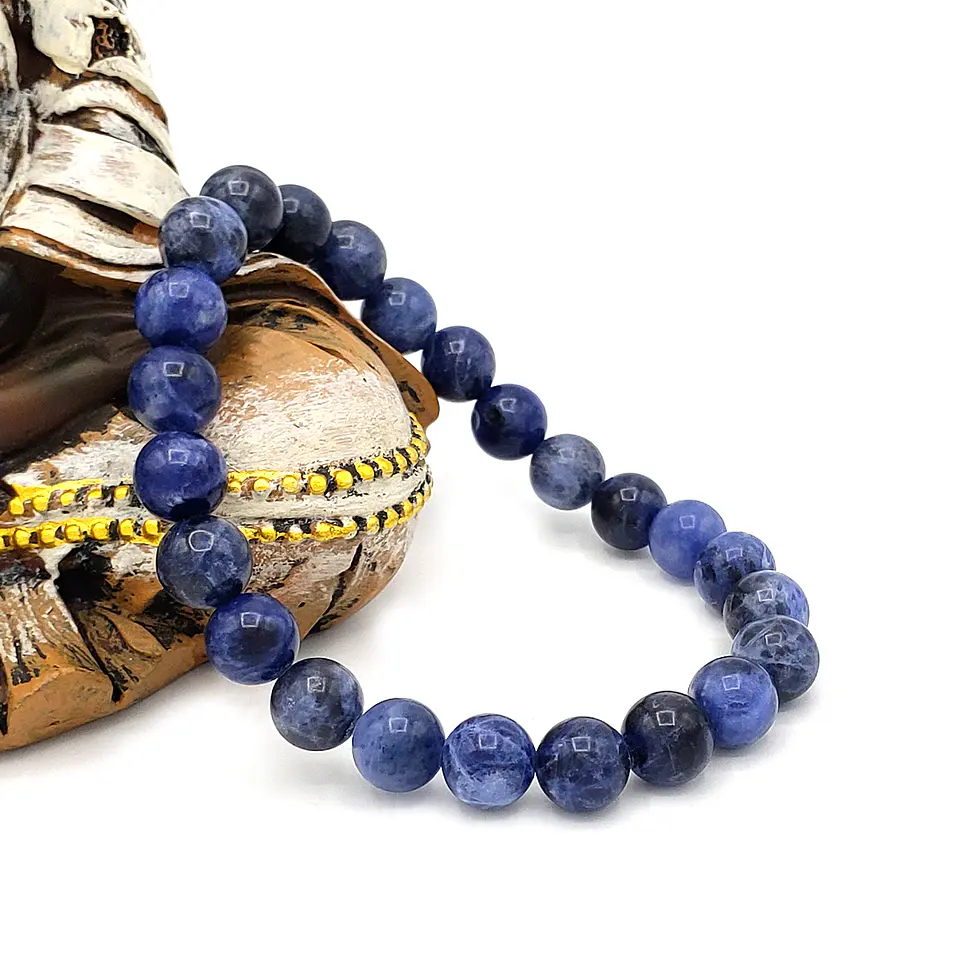 Pulsera con Piedra Sodalita 8mm 2