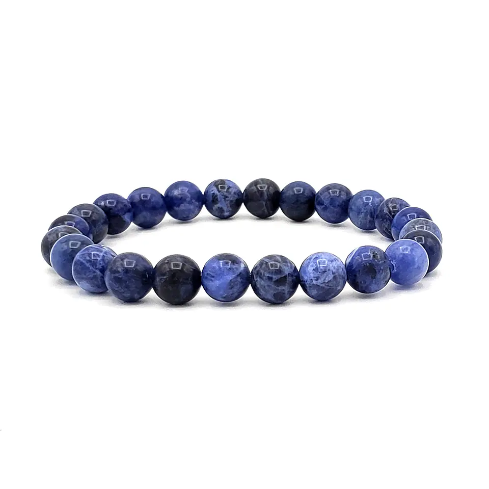 Pulsera con Piedra Sodalita 8mm 1