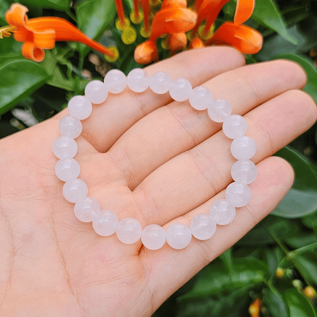 Pulsera Piedra Cuarzo Blanco 8mm 3