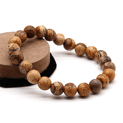 Pulsera Piedra Jaspe Madera