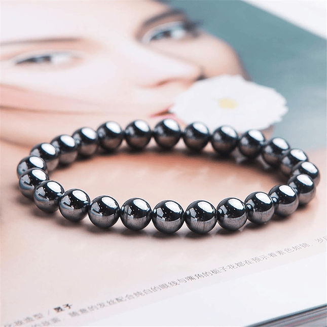 Pulsera Piedra Hematita 8mm 3