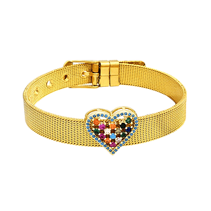 Pulsera Corazón Acero Inoxidable