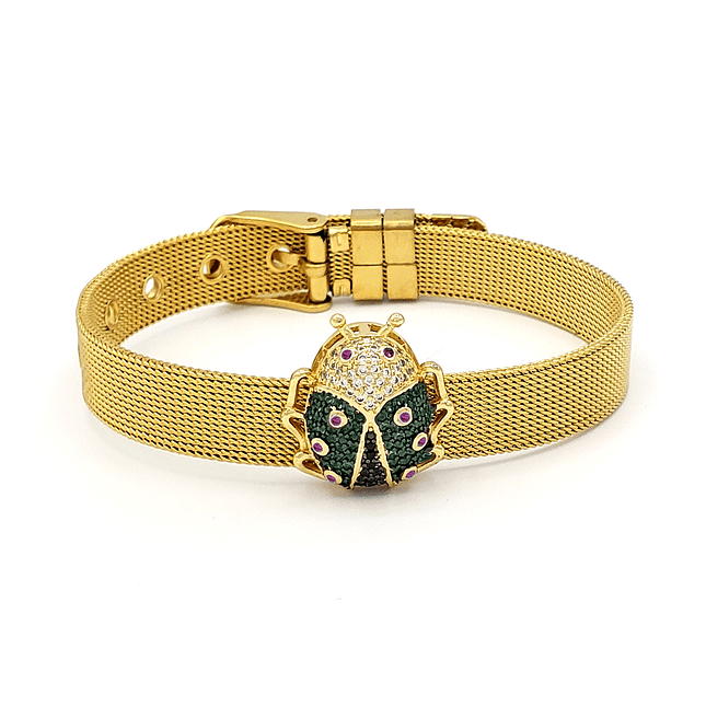 Pulsera Escarabajo Acero Inoxidable  1