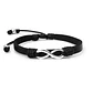 Pulsera Infinito con Cuero Plano Natural - Miniatura 1