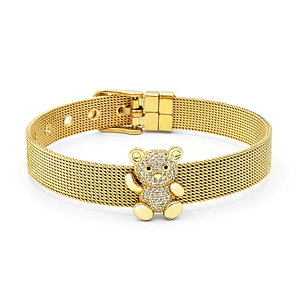 Pulsera Oso Peluche Acero 