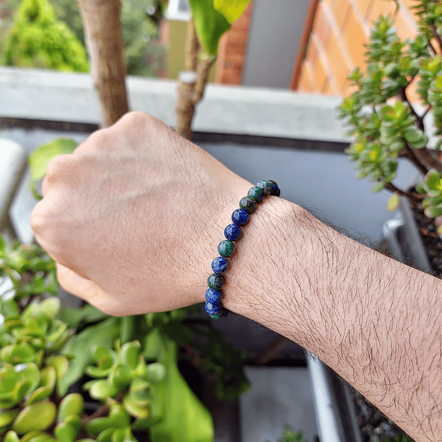Pulsera con Piedra Natural Azurita 8mm 4