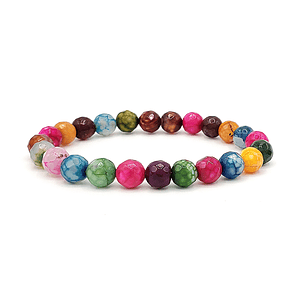 Pulsera Piedra Natural Ágata de Colores 8mm
