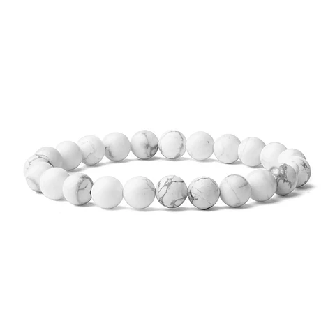 Pulsera Piedra Howlita 8mm