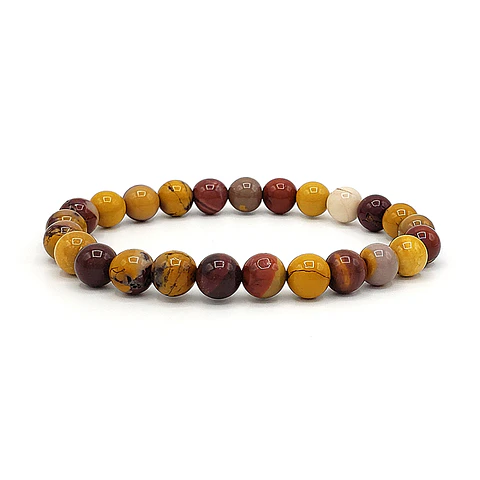 Pulsera Piedra Natural Jaspe Mokaita 8mm