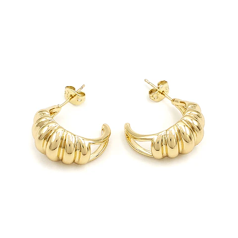 Aretes Candongas Gotas Estilo Caracol 