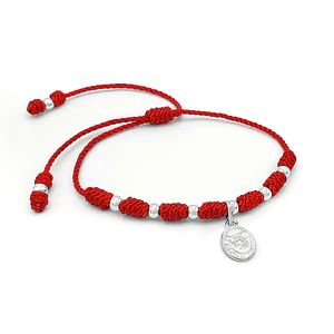 Pulsera 7 Nudos Arcángel San Miguel Plata 925