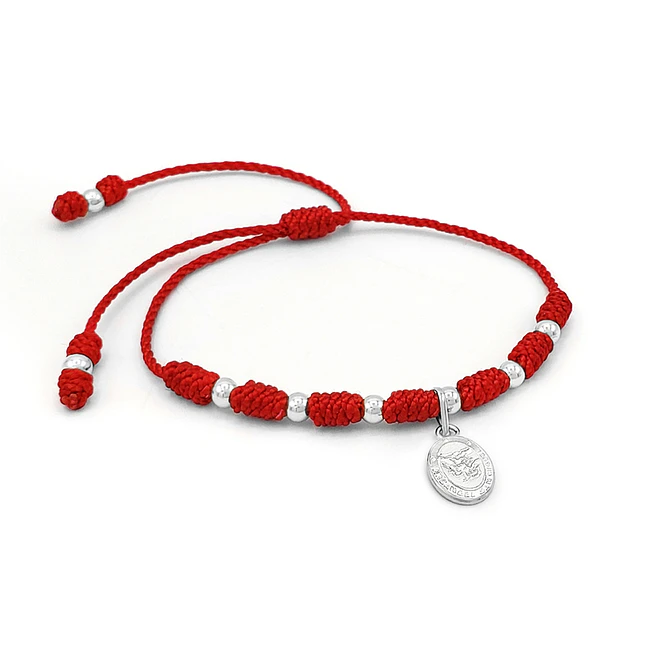 Pulsera 7 Nudos Arcángel San Miguel Plata 925 1