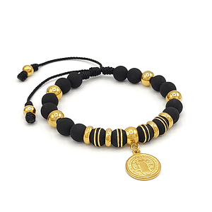 Pulsera con Neopreno Acero y San Benito