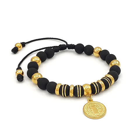 Pulsera con Neopreno Acero y San Benito