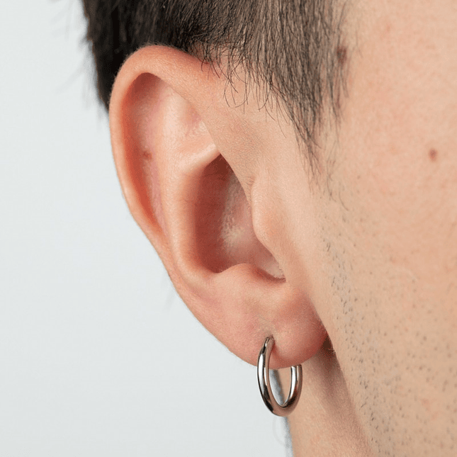 Par de Aretes Candongas Pendientes Acero Inoxidable 5