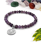 Pulsera San Benito Piedra Amatista Acero - Miniatura 4