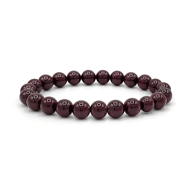 Pulsera de Piedra Granate Natural 8mm 1