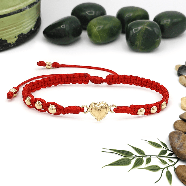 Pulsera Corazón Oro Laminado 18k 5